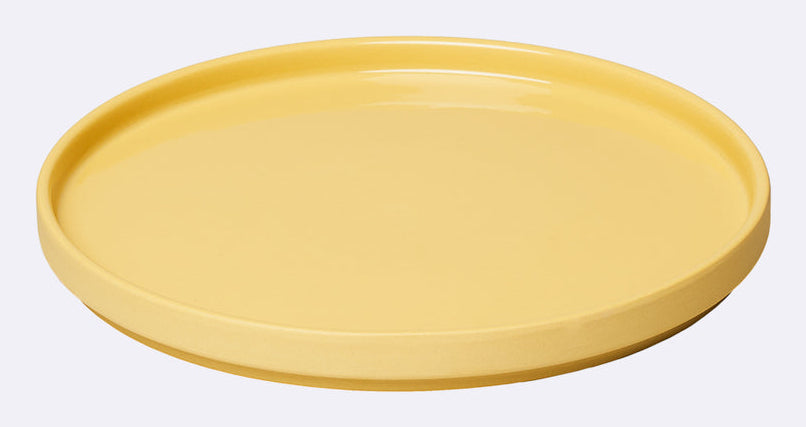 Chic-mic Dessertteller GMC800 – Ø 19,0 cm, Porzellan, Gelb, spülmaschinenfest