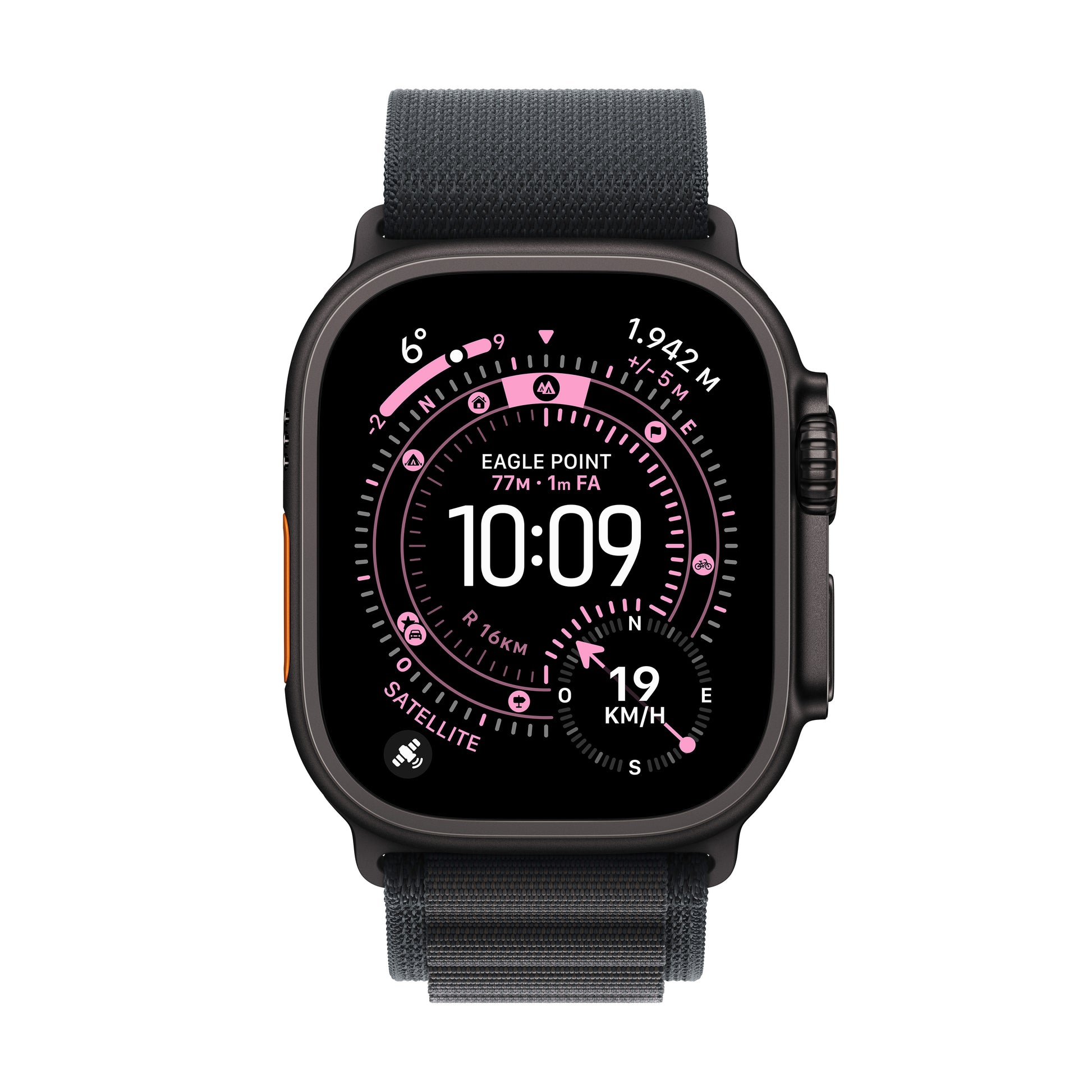 Apple Watch Ultra 3 (2025) – Smartwatch – 49 mm, GPS, Saphirglas, 100 m, Schwarz Titan, Alpine Loop (M)
