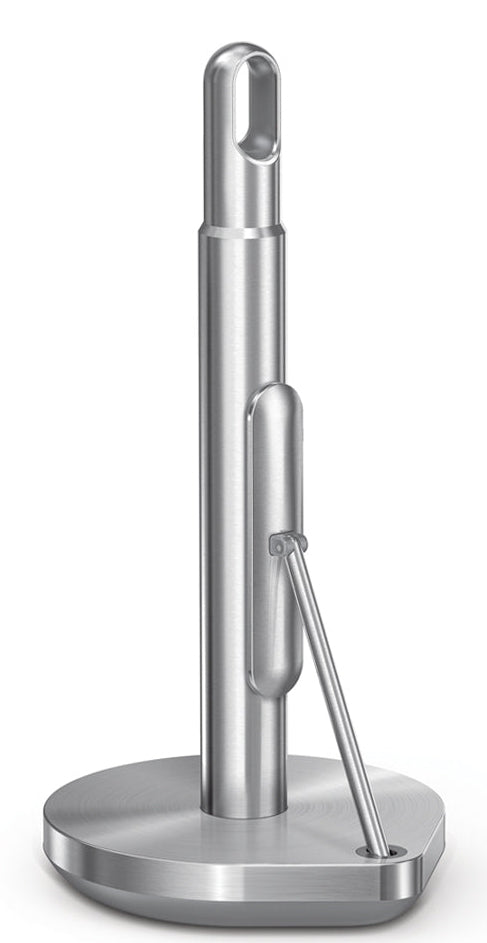 simplehuman KT1203 – Küchenrollenhalter Edelstahl, 20,3 × 17,8 × 38,1 cm, silber (gebürstet)