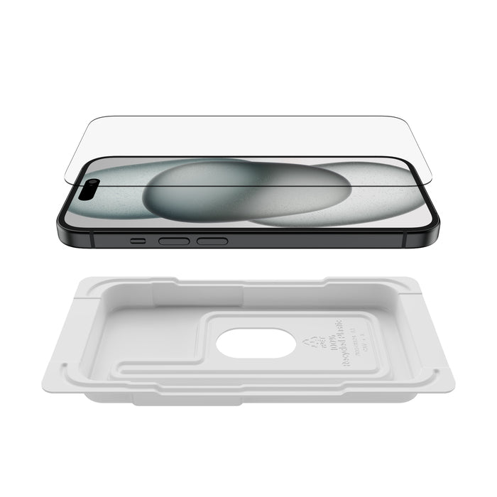 Belkin Displayschutz ULTRAGLASS2 – für Apple iPhone 15 Pro/14 Pro – Gehärtetes Glas