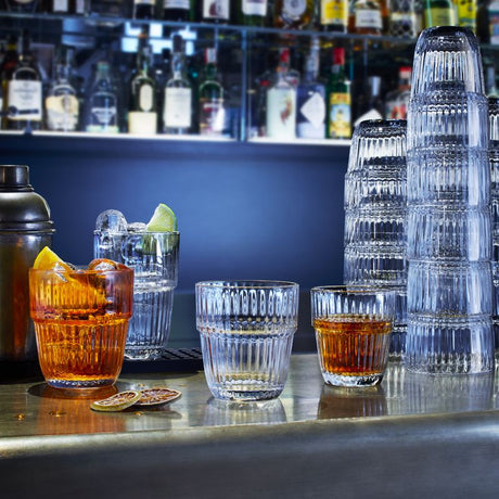 Bormioli Rocco Barshine Trinkglas – 6er Set, 210 ml, Ø 7,6 cm, H 8,4 cm, Gehärtetes Glas, Transparent