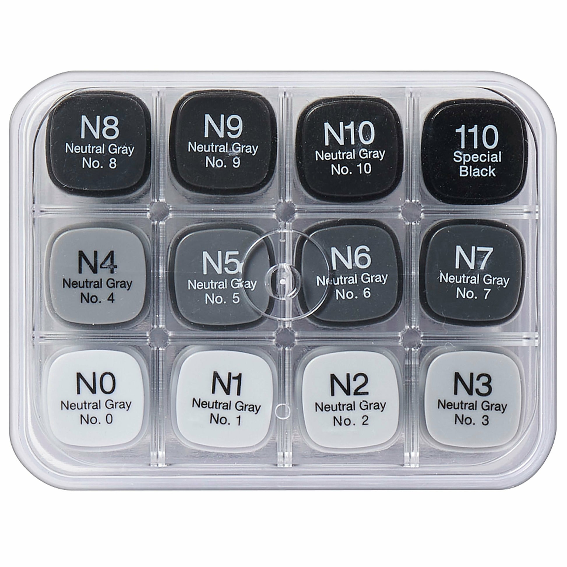 Copic Permanentmarker – Grau, 12er Set