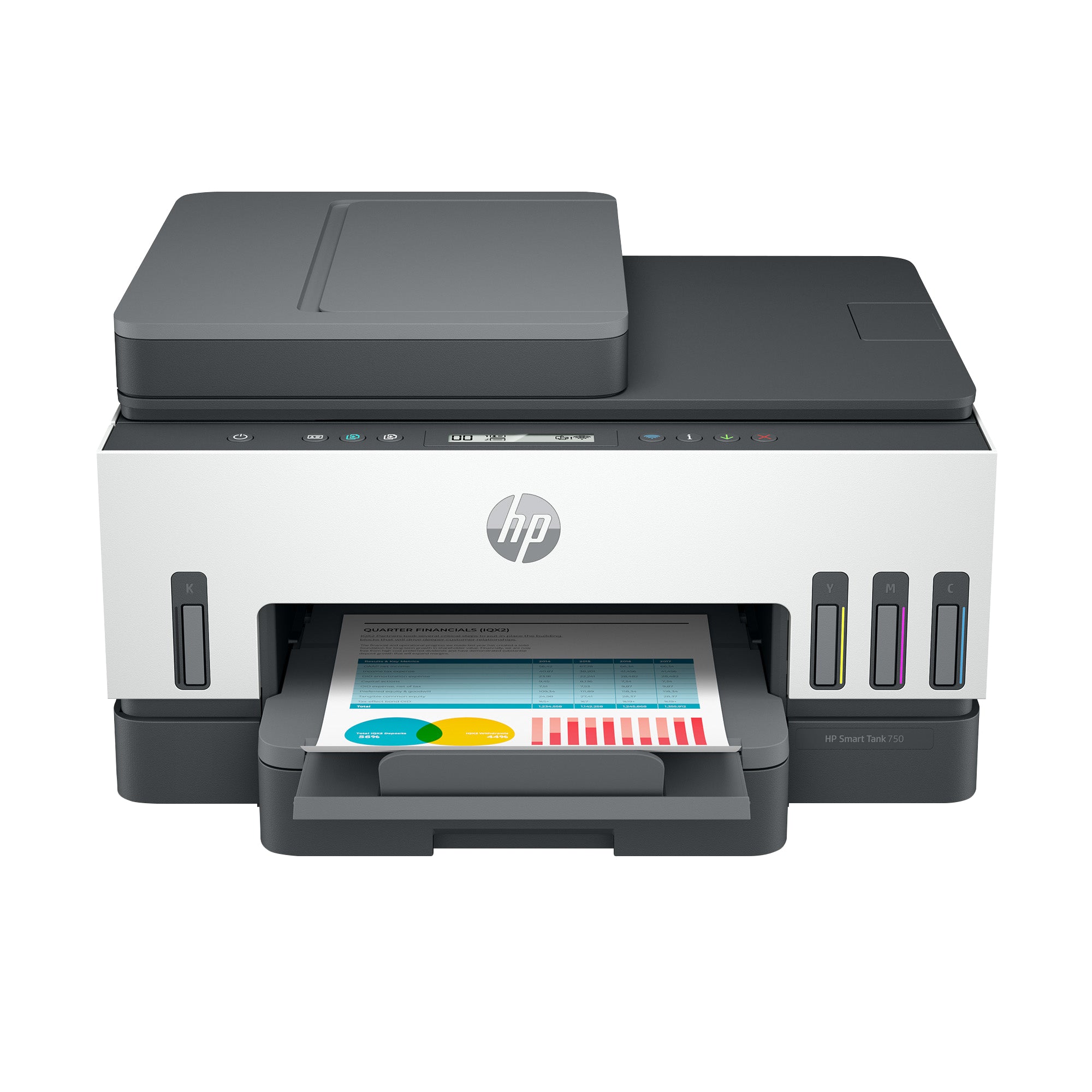 HP Smart Tank 7307 – Farbtintenstrahl-Multifunktionsdrucker, A4, 3-in-1, Duplex, ADF, WLAN/LAN, AirPrint