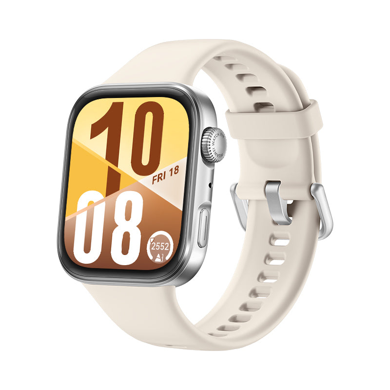 Huawei Watch Fit 4 – 38 mm, Aluminium, Silber, Weiss, 5 ATM