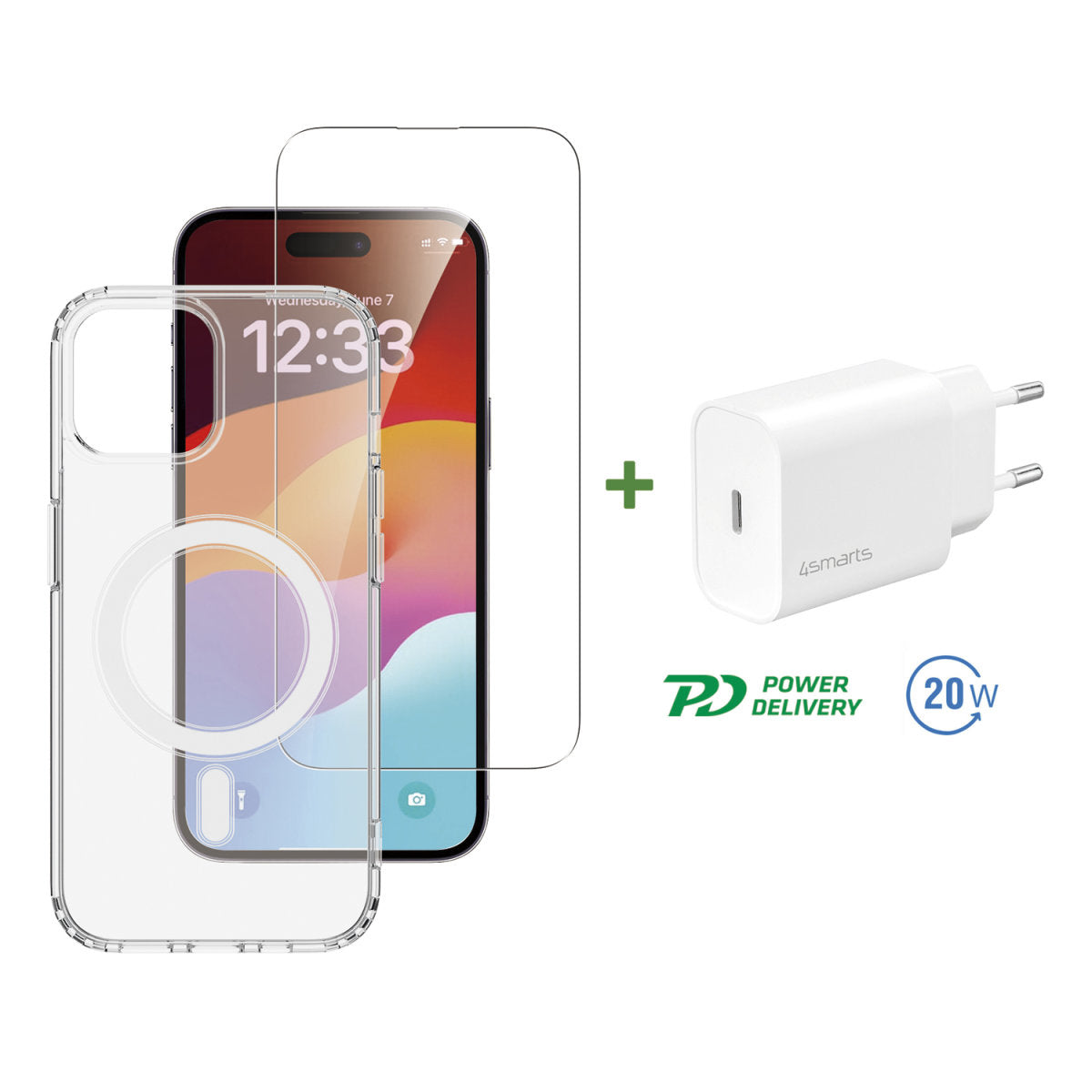 4smarts Backcover – für Apple iPhone 15 Plus, TPU, Transparent