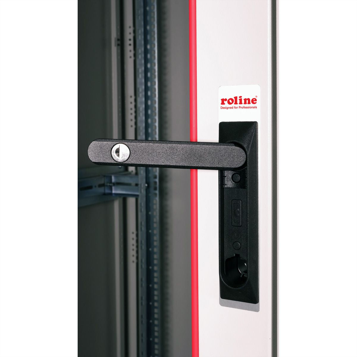 ROLINE Basic – 19" Netzwerkschrank 32U, IP20, abschliessbar, 800 × 800 × 1560 mm, lichtgrau, Stahl