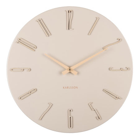 Karlsson Wanduhr Esmerado – Ø 40 cm, weiss, Metall