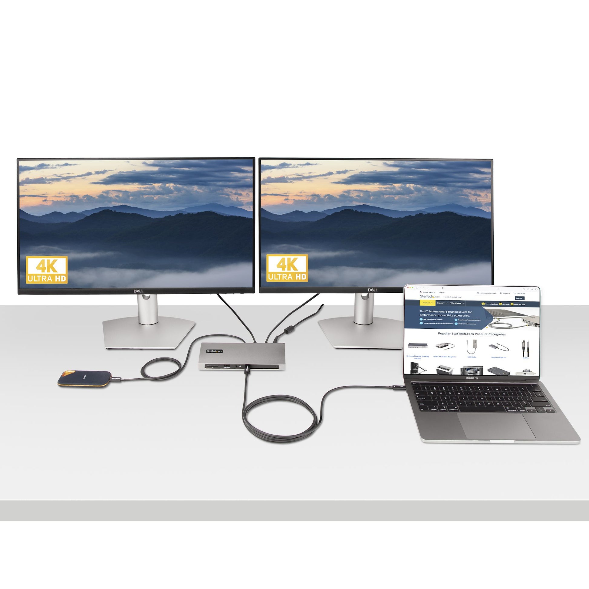 StarTech.com Thunderbolt 4 (USB-C) Kabel – 40 Gbit/s – 2 m – PD 100 W – PVC-Mantel – Schwarz