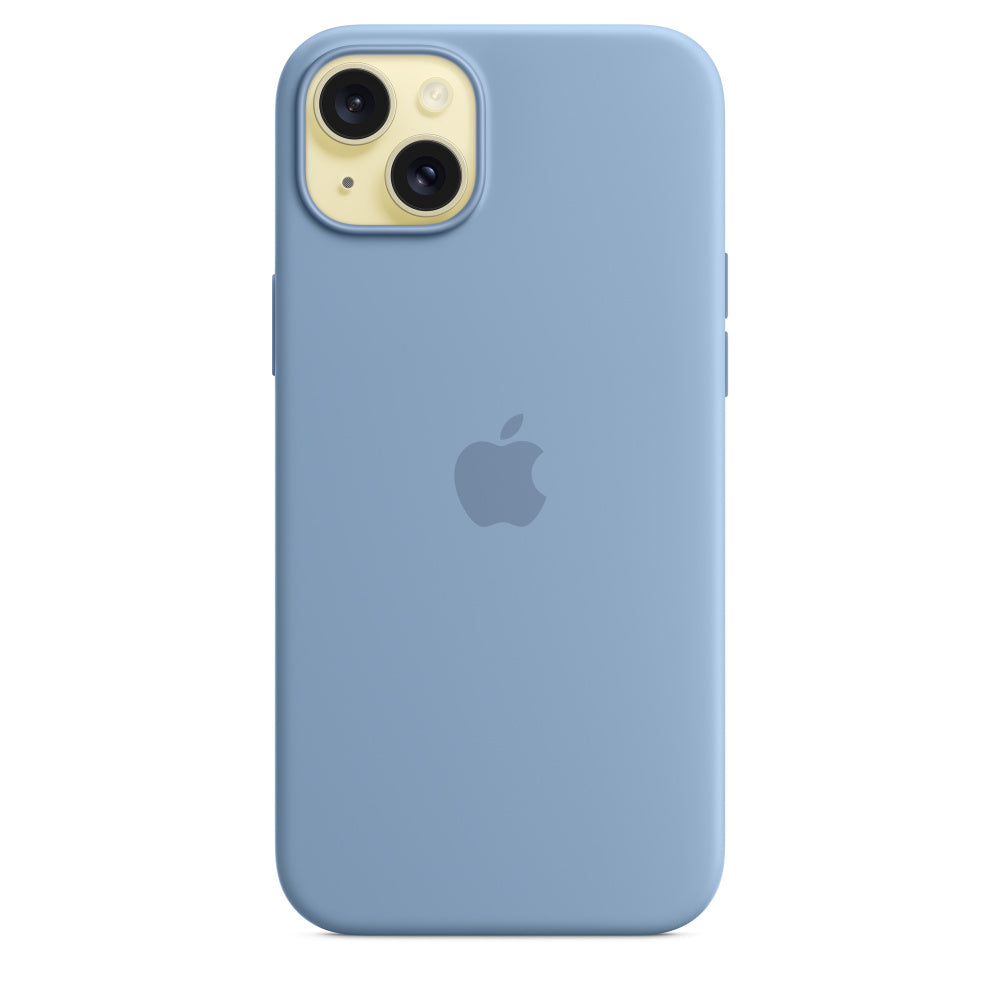 Apple Backcover – für Apple iPhone 15 Plus, MagSafe, Silikon, Blau