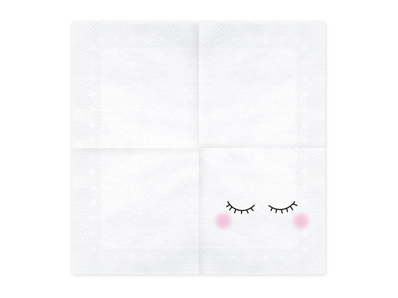 PartyDeco Servietten Smiley, 33 × 33 cm – FSC – 20 Stk.