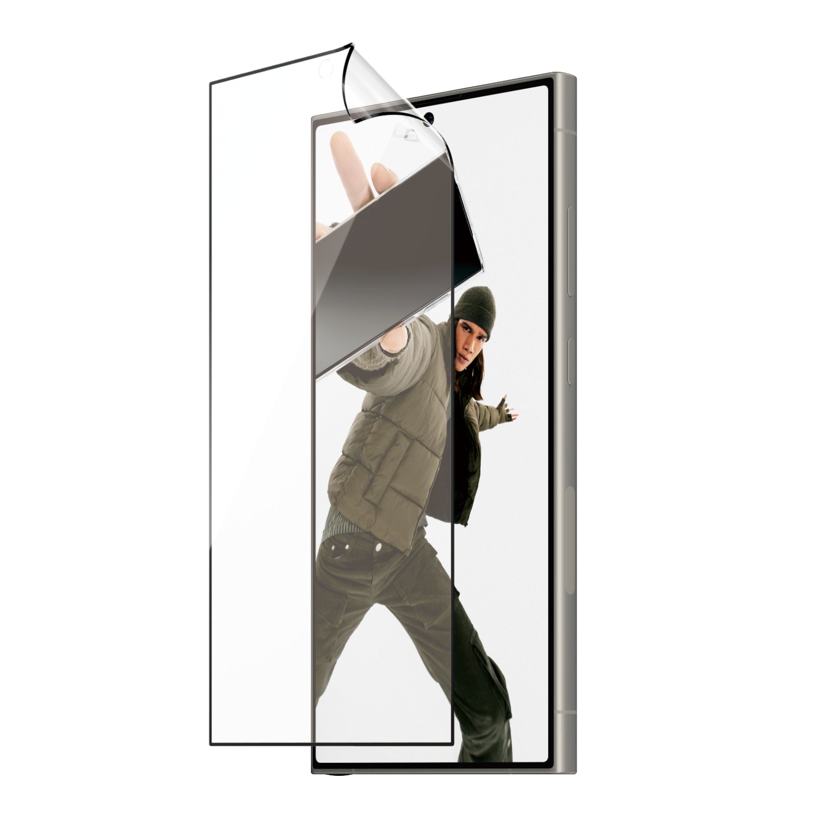 PanzerGlass Displayschutz (Folie), Ultra-Wide Fit – für Galaxy S24 Ultra – mit Applikator