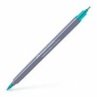 Faber-Castell Brush Pen Goldfaber Aqua – Feinspitze 0,6 mm/Pinselspitze – Hellkobaltblau – Wasservermalbar