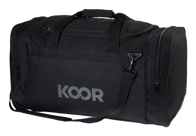 KOOR Sporttasche – 55 l, Polyester, Schwarz, 52 × 36 × 33 cm