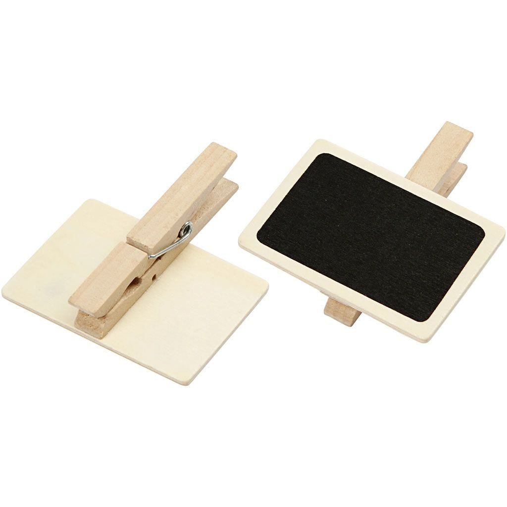 Creativ Company Minikreidetafel – schwarz, 68 × 47 mm, Holz
