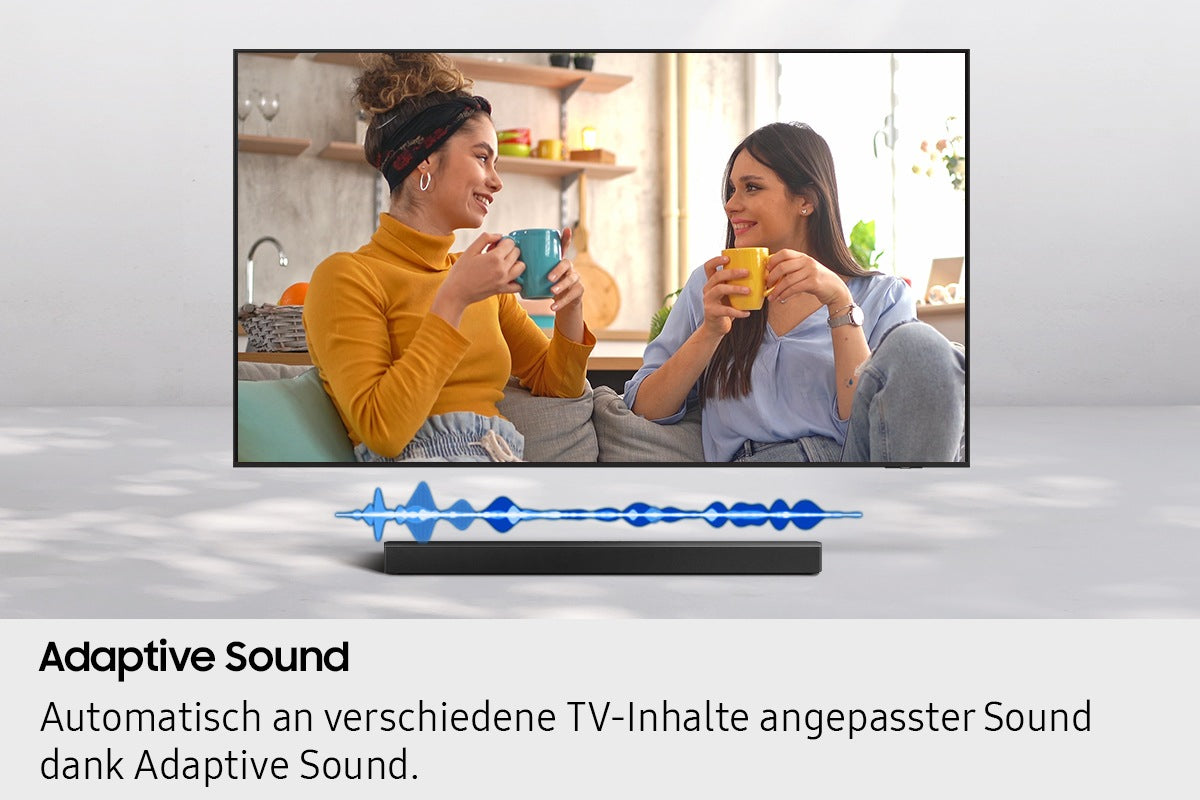 Samsung HW-B460GF – Soundbar – 2.1, DTS Virtual:X, mit kabellosem Subwoofer – Schwarz