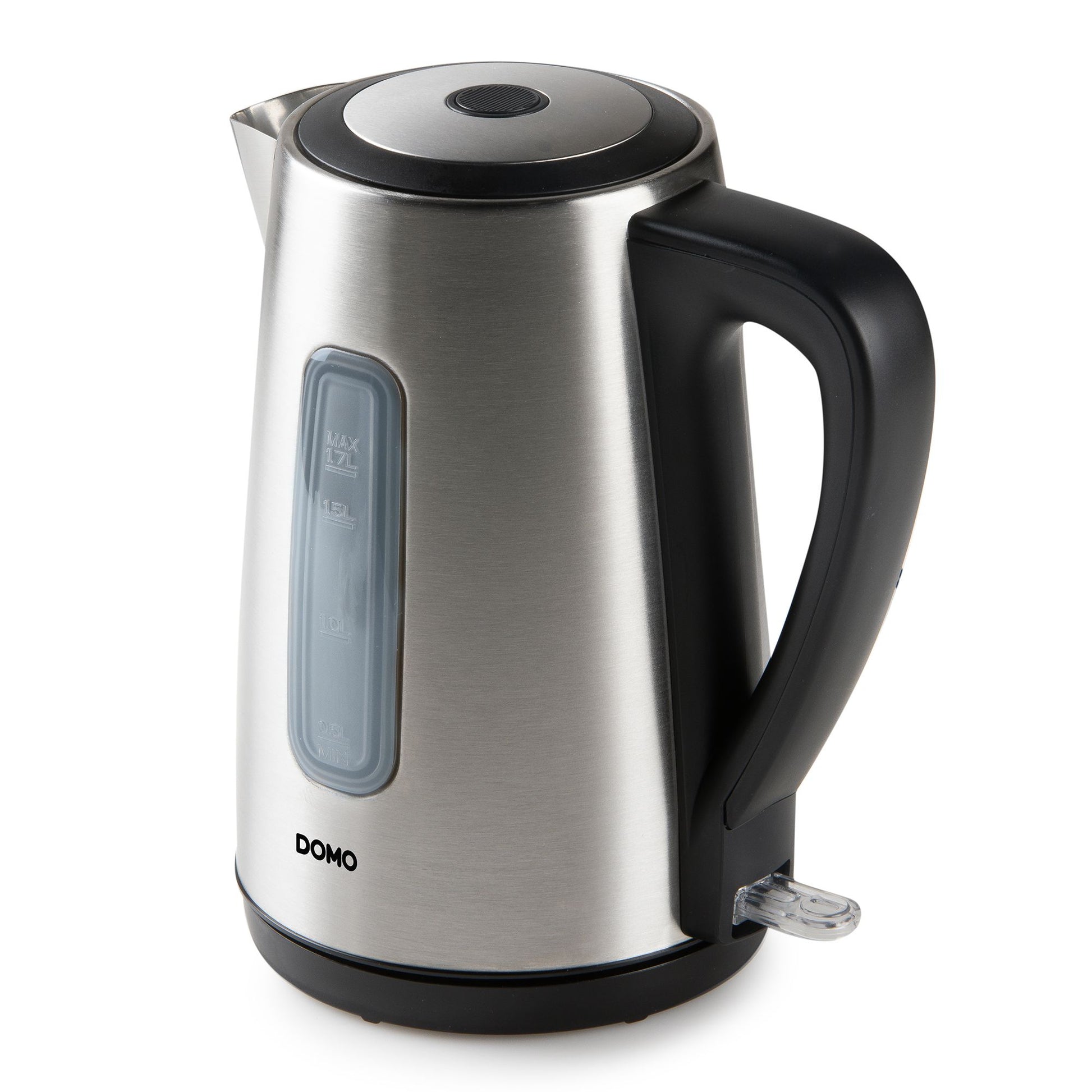Domo Wasserkocher – 1,7 l, Edelstahl, Anthrazit, DO9268WK