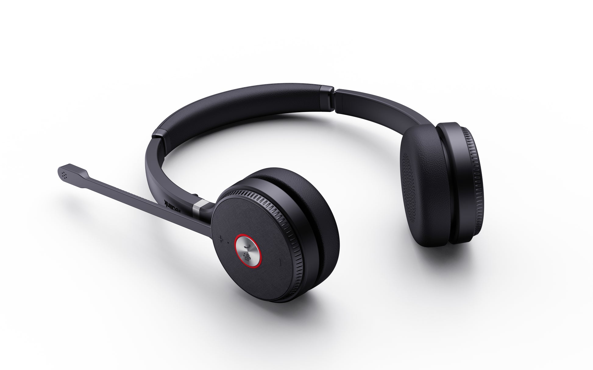 Yealink WH62 Dual – Duo Headset On-Ear – DECT, Basisstation, HD-Stimme – Schwarz, Teams-kompatibel – bis 14 h