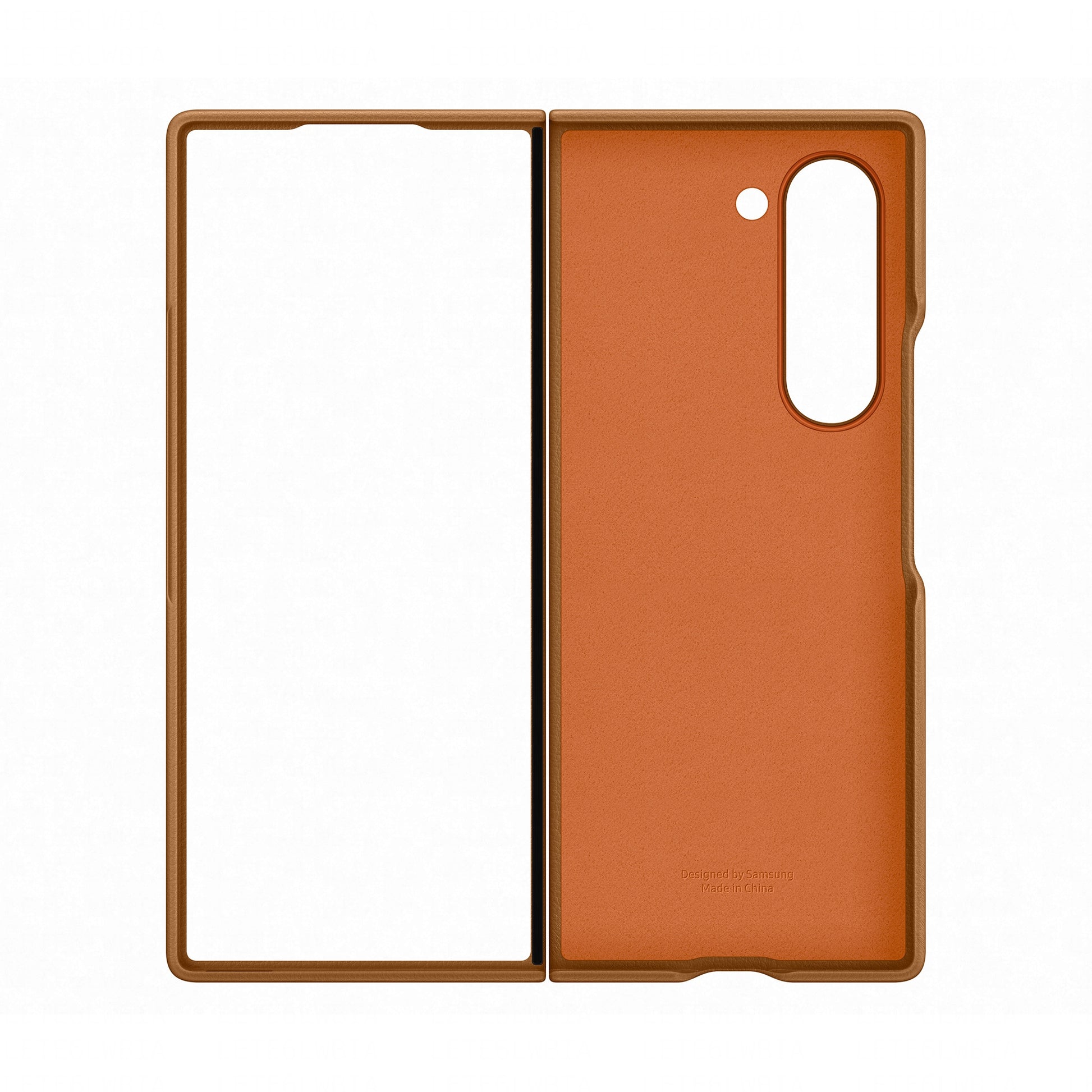 Samsung Backcover – für Samsung Galaxy Z Fold6 – braun – Leder