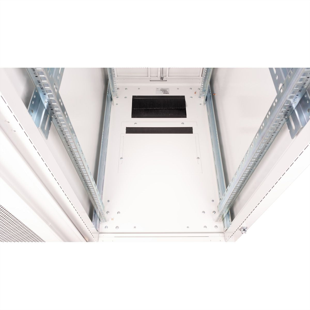ROLINE Pro – 19" Netzwerkschrank 47U, IP20, abschliessbar, 600 × 1000 × 2194 mm, lichtgrau, Stahl