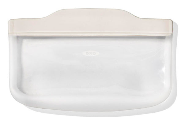 OXO Aufbewahrungstasche 332 ml, 19,1 × 11,9 cm, Silikon, Transparent