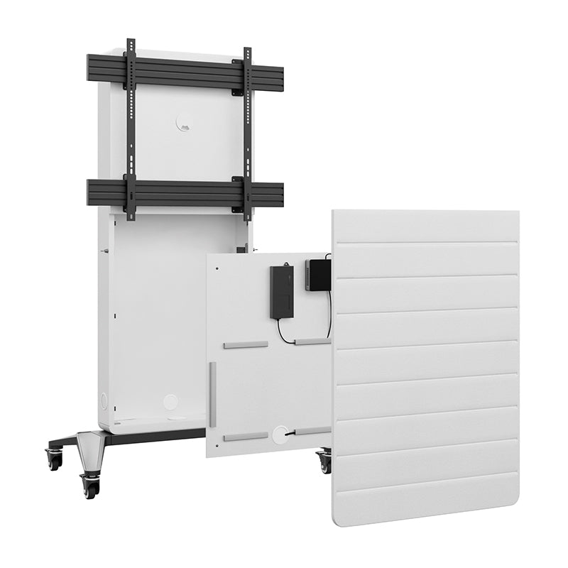 Hagor TV-Wagen – 75–86" – VESA 900×800 – bis 50 kg, mit Rollen, Diebstahlsicherung – CON-Line M, Schwarz