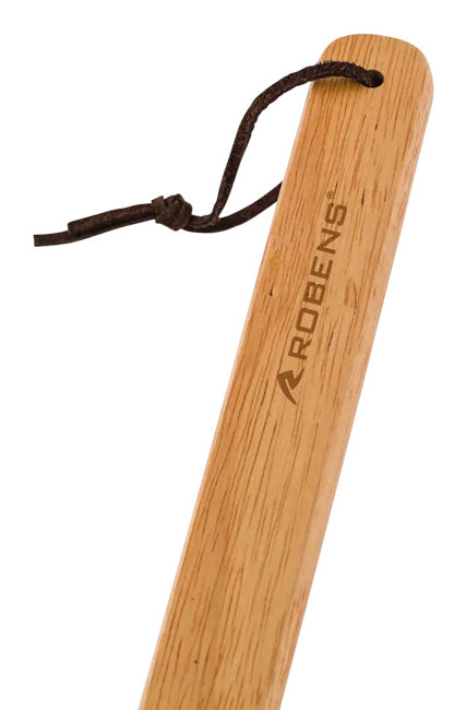 Robens Plancha-Spachtel 51 × 5 cm, Eiche/Edelstahl, Silber/Holz