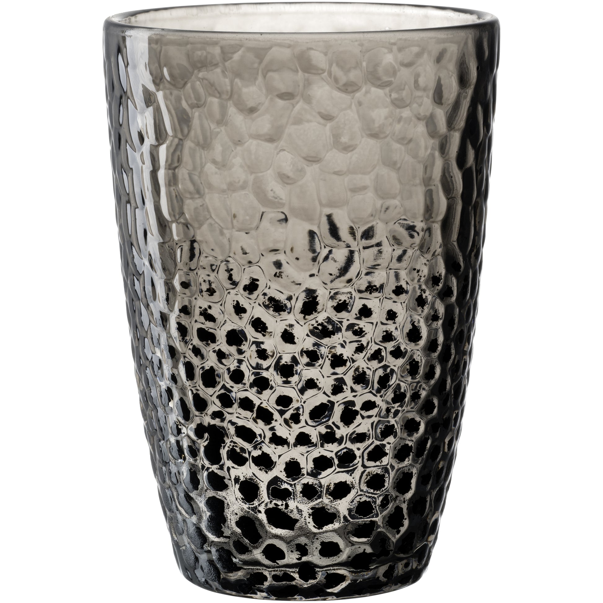 LEONARDO Trinkgläser – 4er Set, 340 ml, Ø 8 cm, Kalk-Natron-Glas, Anthrazit, spülmaschinenfest
