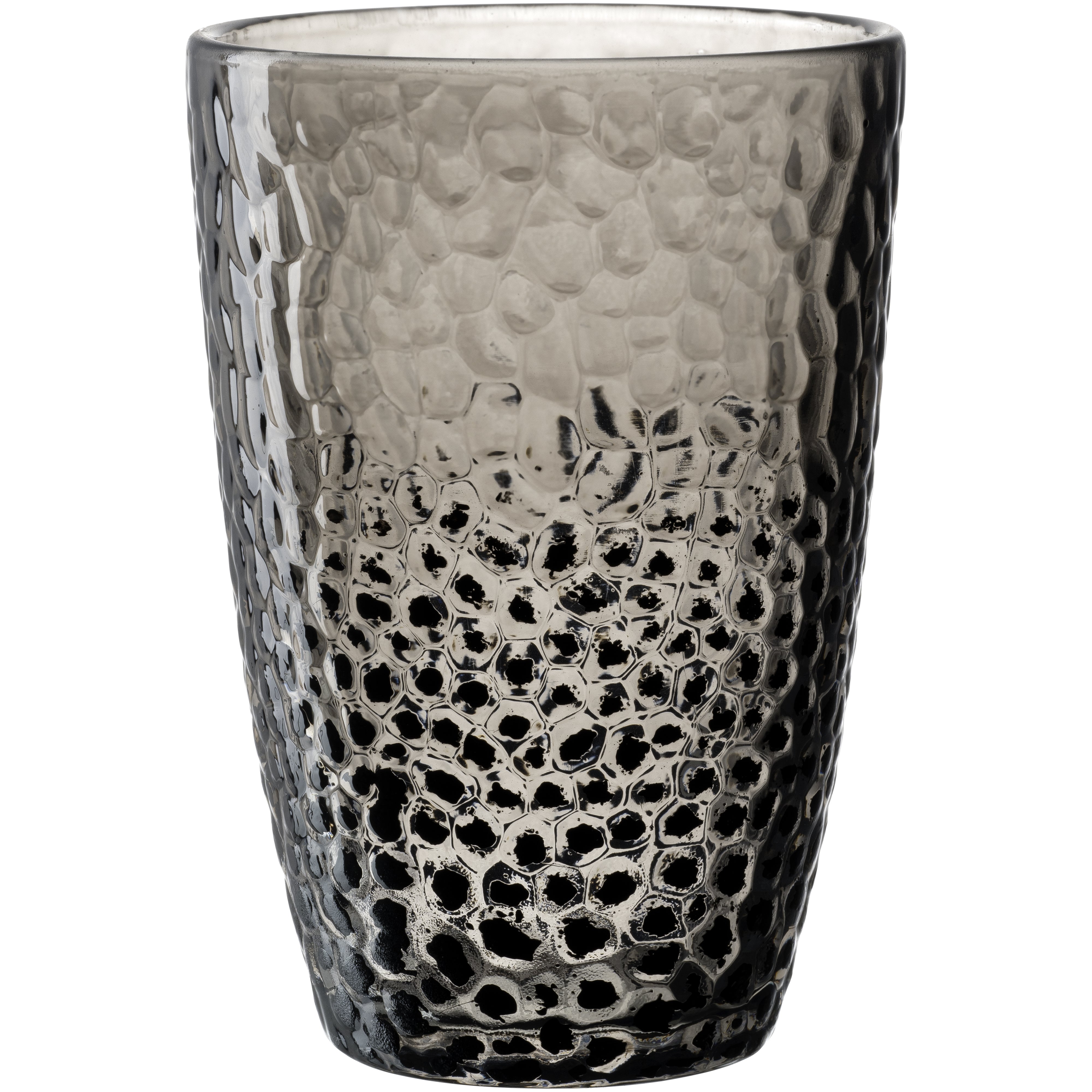 LEONARDO Trinkgläser – 4er Set, 340 ml, Ø 8 cm, Kalk-Natron-Glas, Anthrazit, spülmaschinenfest