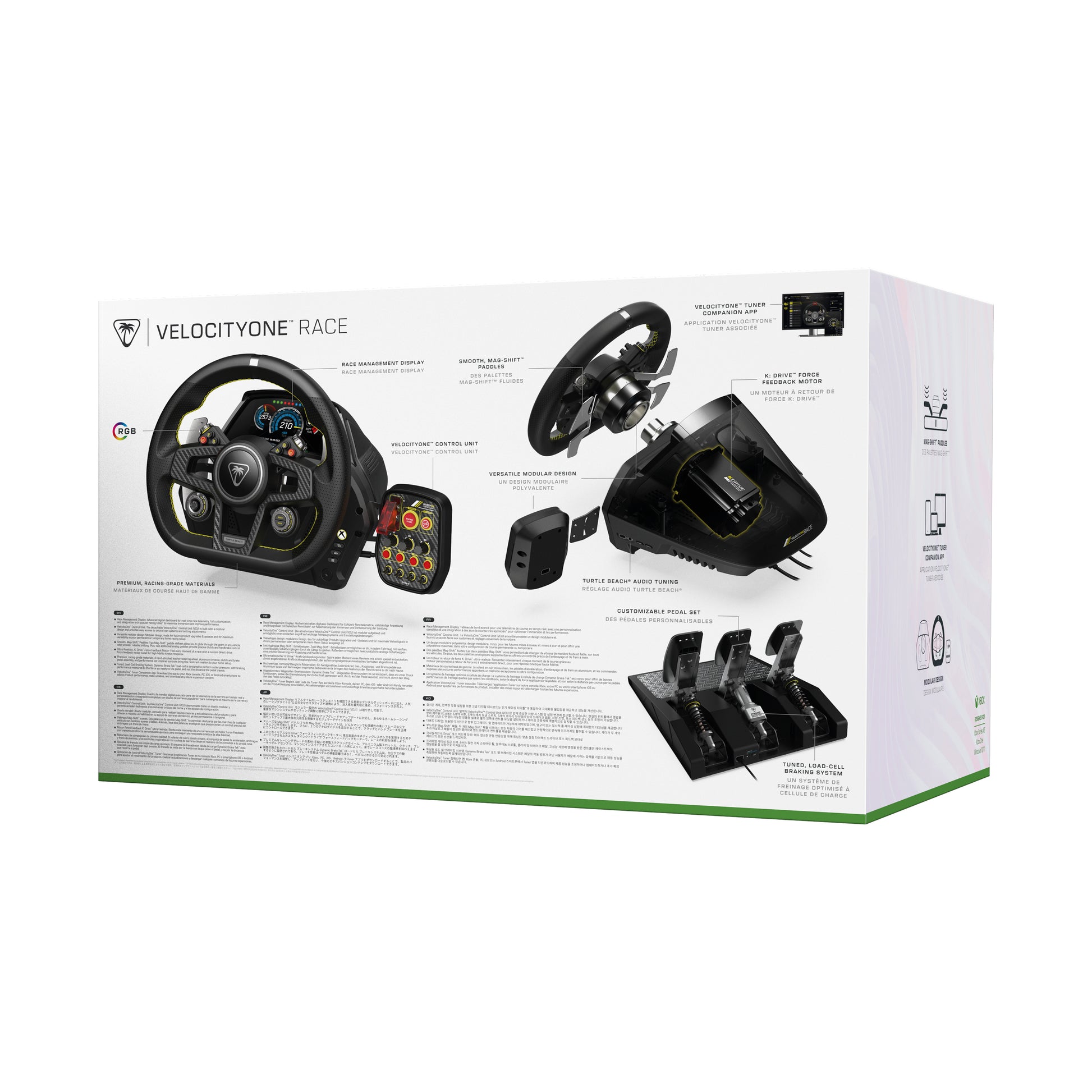 Turtle Beach VelocityOne Race – Lenkrad + Pedale – USB (kabelgebunden), Kraftrückkopplung, für Xbox & PC