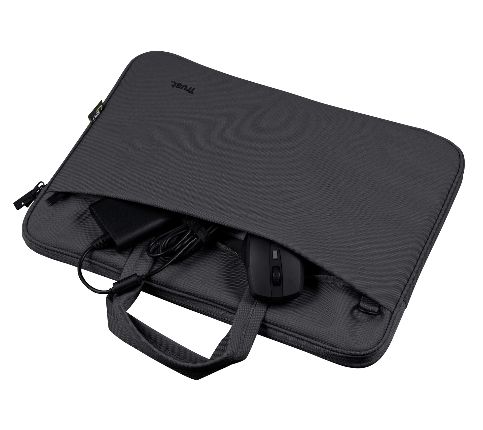 Trust Notebook-Tasche für Notebooks bis 16" – Trolley-Band, abnehmbarer Schultergurt – Schwarz