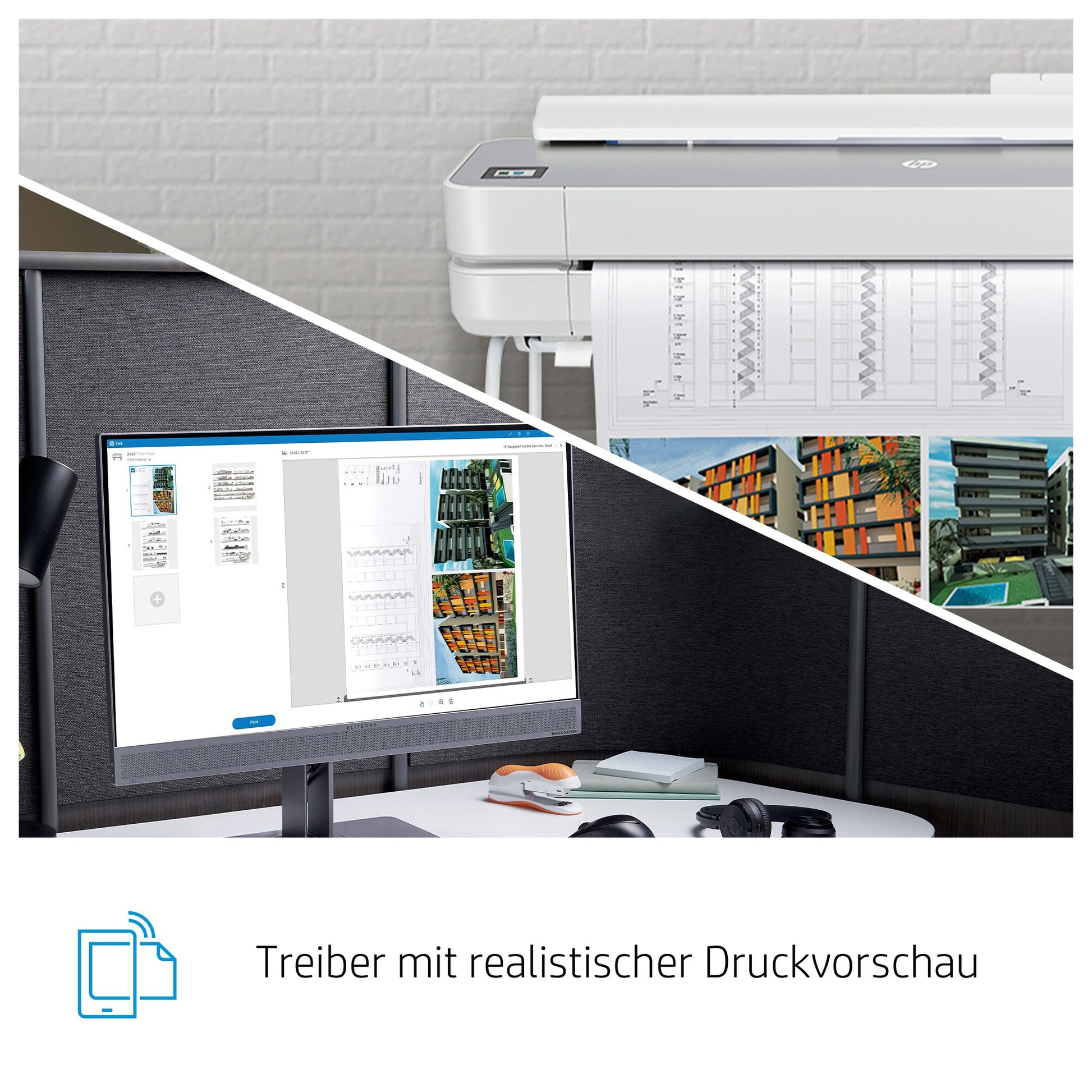 HP DesignJet Studio Steel – Grossformatdrucker, 24"