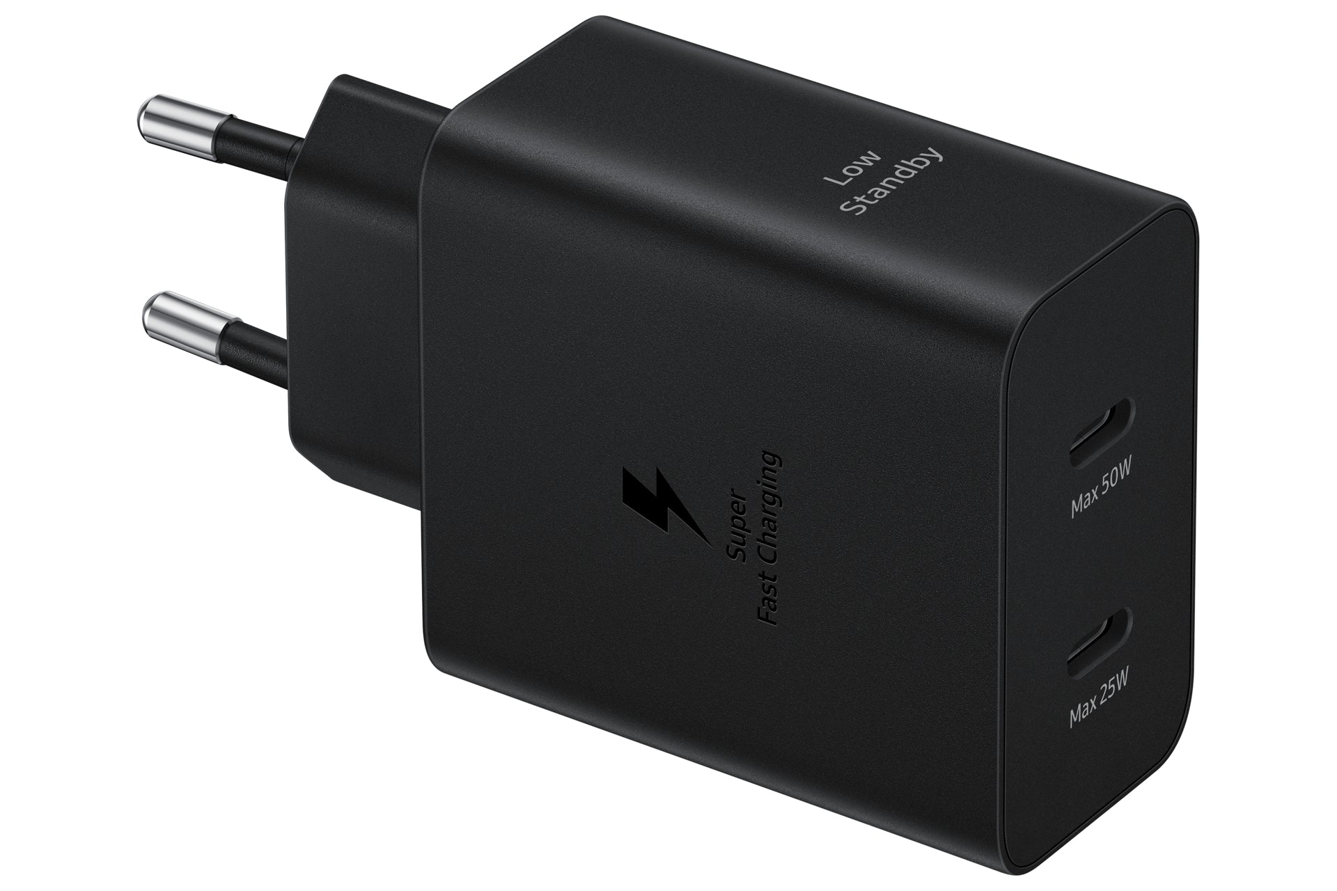 Samsung EP‑T5020 USB Wandladegerät 50 W – USB‑C×2 – Super Fast Charging 2.0 – für Galaxy S22, S23, S24 und Ähnliche