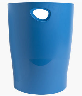 Exacompta Papierkorb – 15 l – Kunststoff (PP), rund – türkis