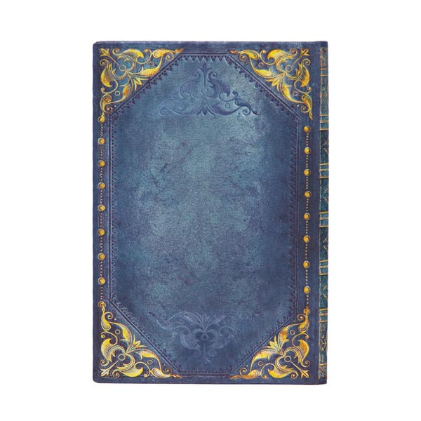 Paperblanks Adressbuch – 90 × 140 mm – liniert – 128 Seiten – 120 g/m² – Hardcover, Daumenregister, blau, FSC