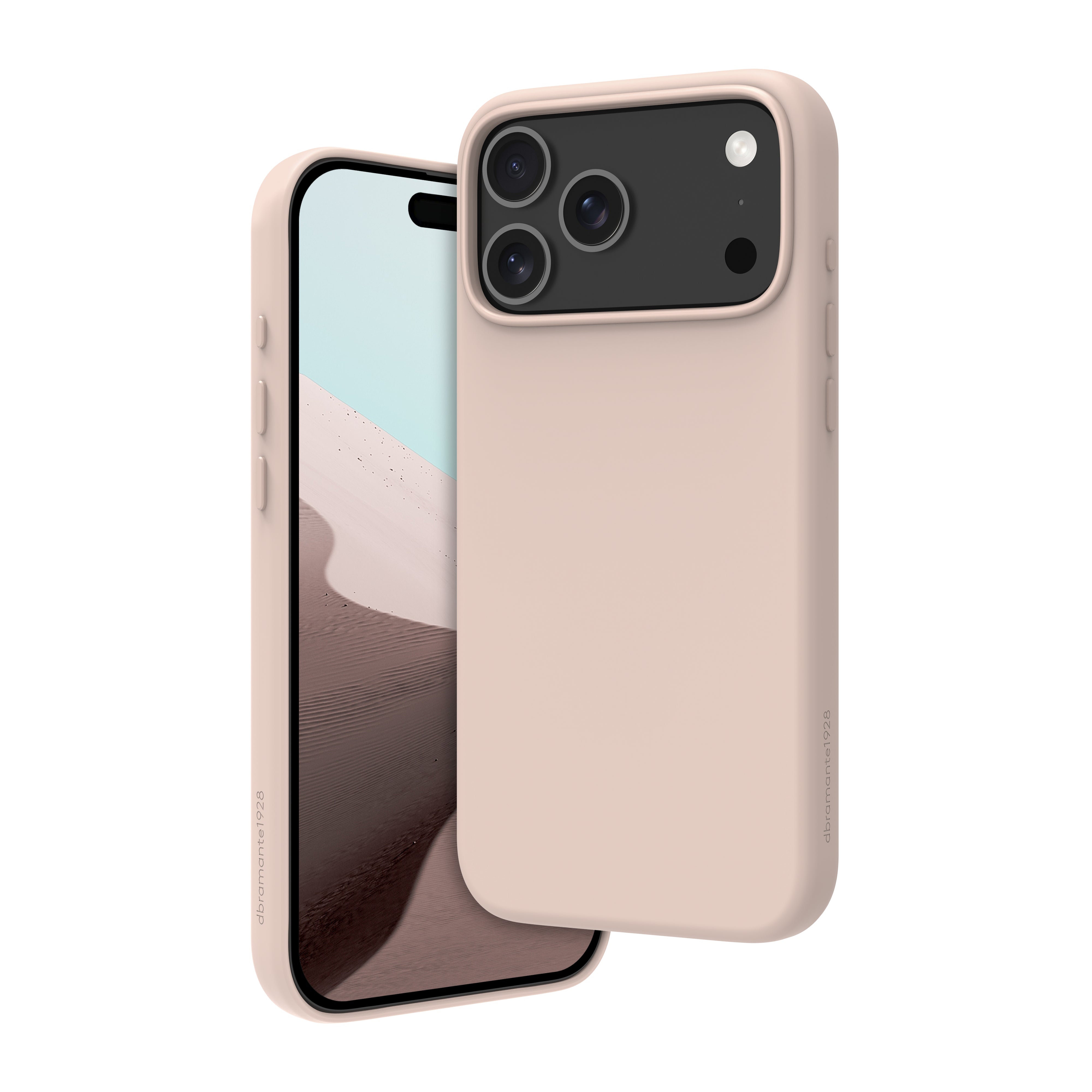 dbramante1928 Roskilde MS ICON Backcover – für Apple iPhone 17 Pro Max, MagSafe, Kunststoff, Pink Sand