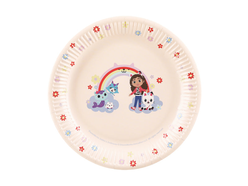 PartyDeco Teller, Papier/Karton, rund – Ø 23 cm, mehrfarbig – 6 Stk.