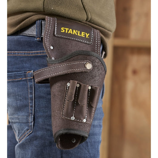 Stanley Rolletui/Gürteltasche – mit Haken, 1 Fach, schwarz, B 60 × H 320 × T 160 mm, für Schraubendreher