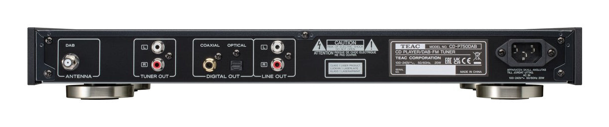 TEAC CD-P750DAB-B – DAB-/Internetradio – Tischradio – DAB+, CD, USB, Bluetooth – Schwarz