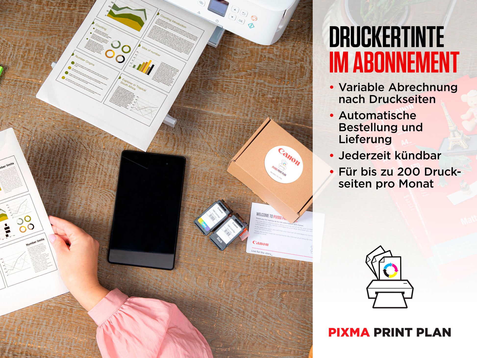 Canon PIXMA TS7750i – Farbiges Tintenstrahl-MFP A4, 3-in-1 – USB/WLAN – Duplex, ADF – 15 S./Min. S/W, 10 S./Min. Farbe