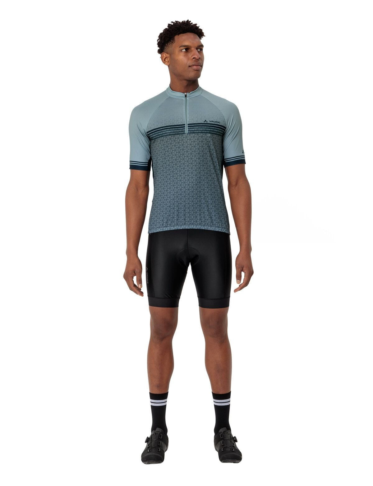VAUDE Velohose (kurz) – L – Schwarz, 78% Polyamid (recycelt), 22% Elasthan, Slim Fit, atmungsaktiv