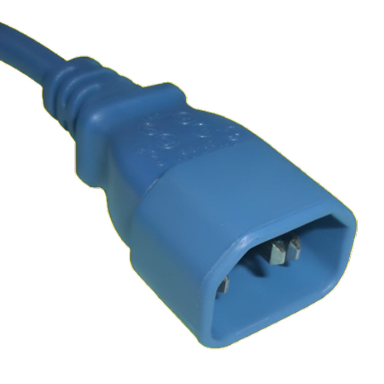 Diggelmann Netzkabel – IEC C14 zu IEC C13, 1,75 m, 10 A, Blau