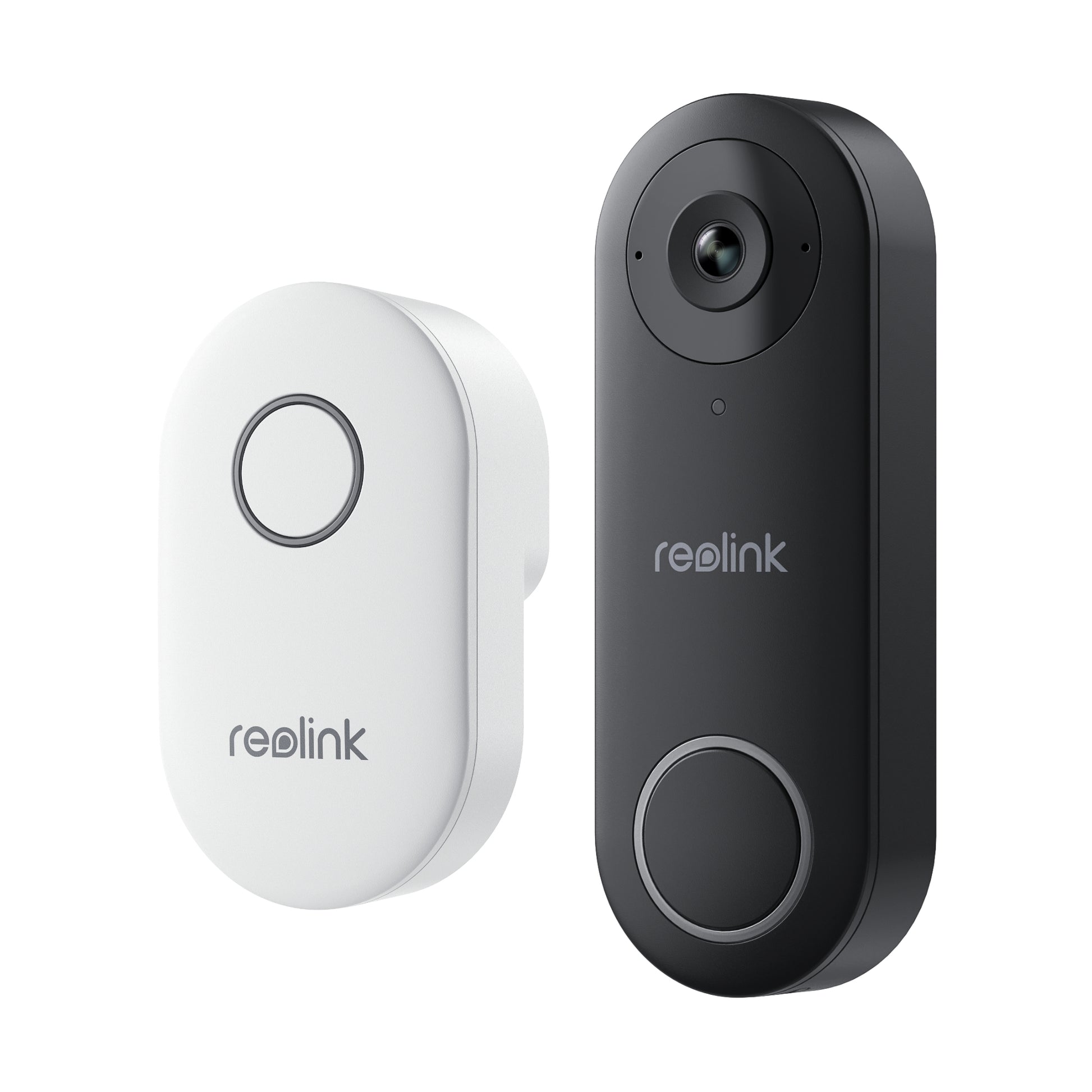 Reolink D340W Video-Türklingel – 5 MP, 134°/97°, IR, WLAN, IP65, Schwarz/Weiss