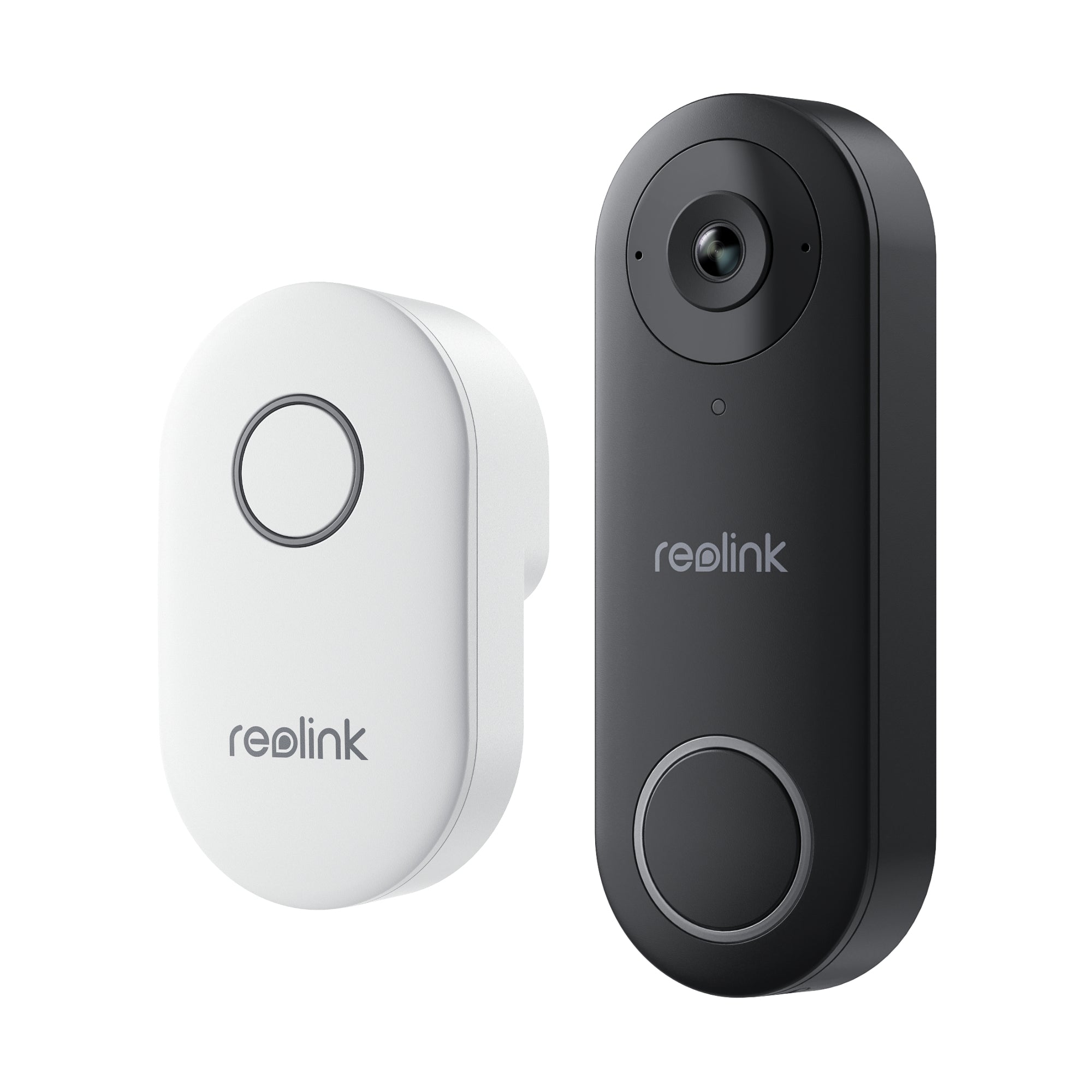 Reolink D340W Video-Türklingel – 5 MP, 134°/97°, IR, WLAN, IP65, Schwarz/Weiss