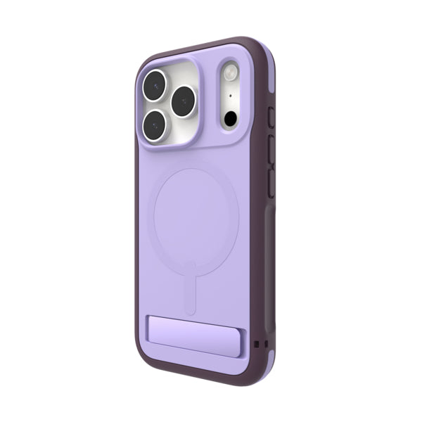ZAGG Sedona Snap – Backcover – für Apple iPhone 17 Pro, mit Ständer, Graphen, Violett, bis 4 m Sturzsicher