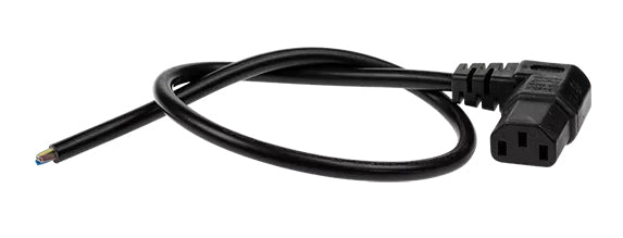 Axis Netzkabel, IEC C13 auf offen, abgewinkelt, 0,5 m