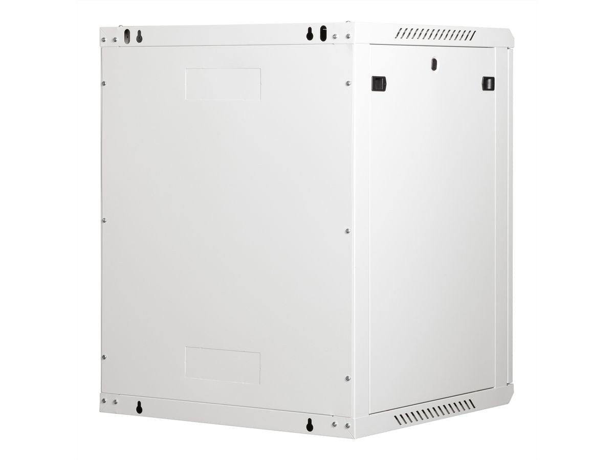 ROLINE Basic Plus – 19" Wandverteiler 15U, IP20, abschliessbar, 600 × 600 × 779 mm, lichtgrau, Stahl