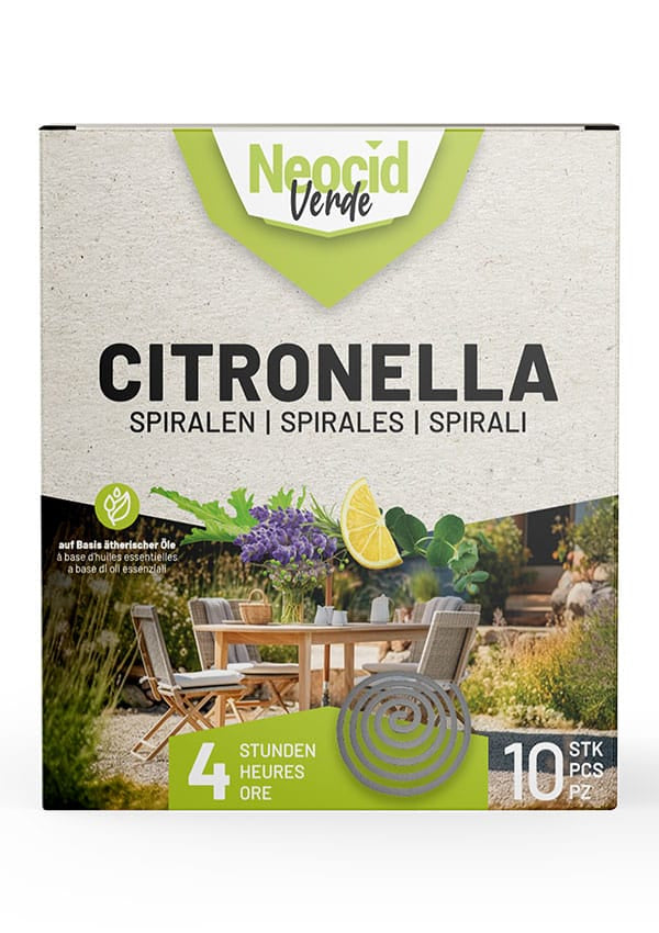 Neocid EXPERT Verde Citronella Spiralen – 10 Stk. – grau – für Mücken