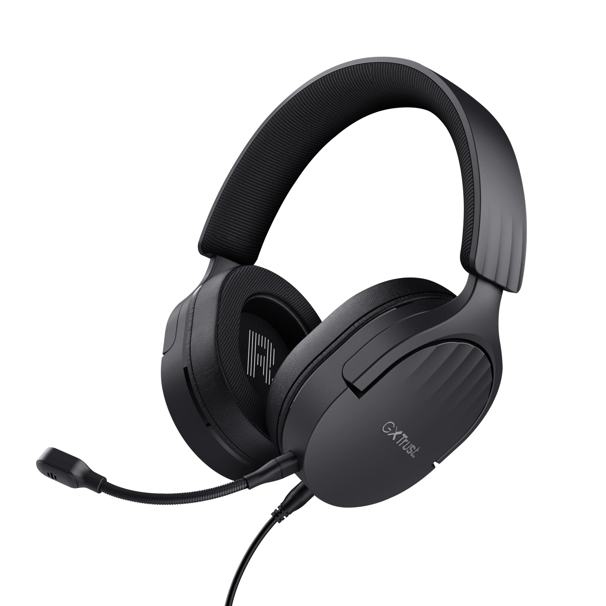 Trust GXT498 FAYZO Gaming-Headset – On-Ear, Stereo, Kabelgebunden, 3,5 mm Klinke, Schwarz