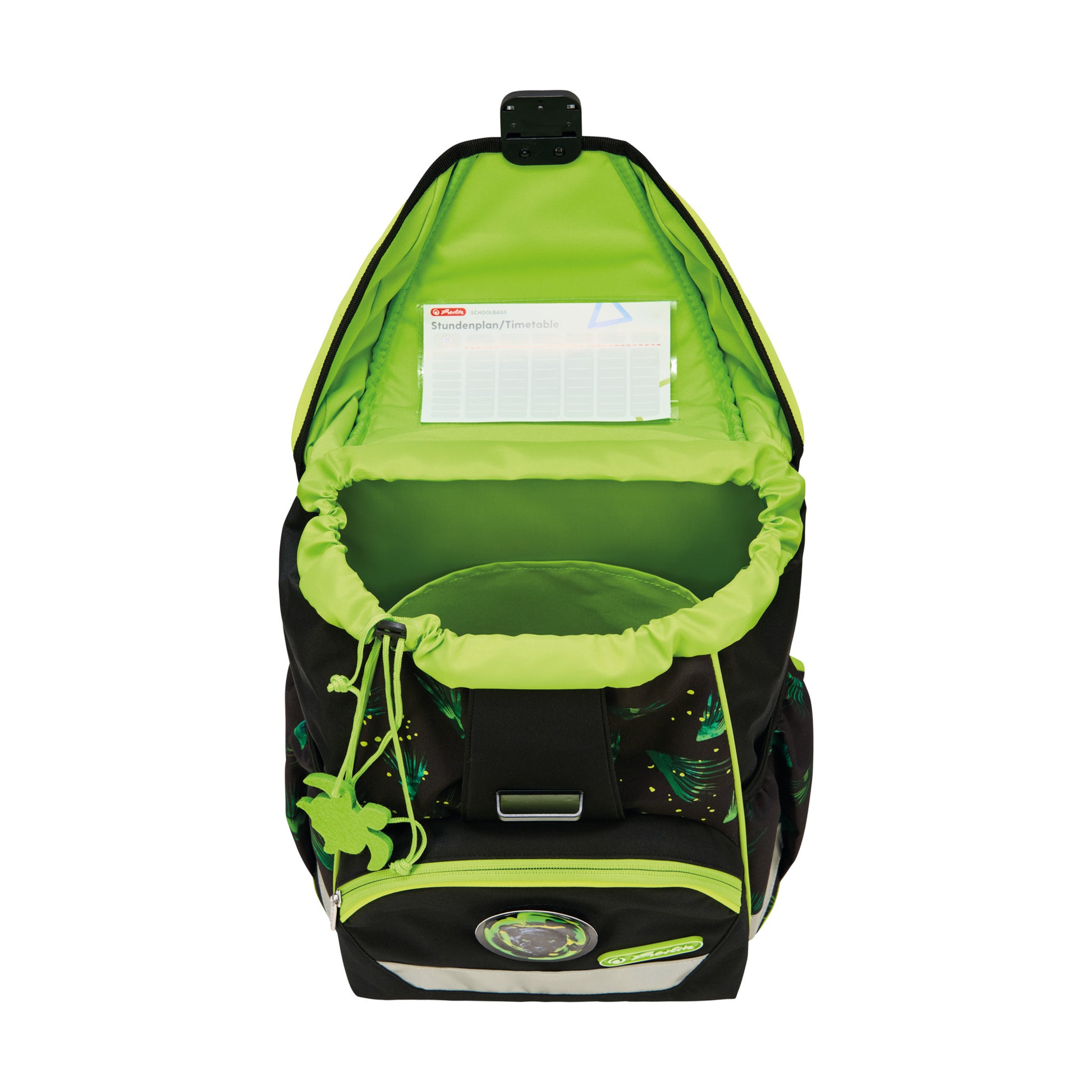 Herlitz UltraLight XL Plus – Schulrucksack-Set 4-teilig, Dschungel, 22 l, 32×39×25 cm, mit Brustgurt