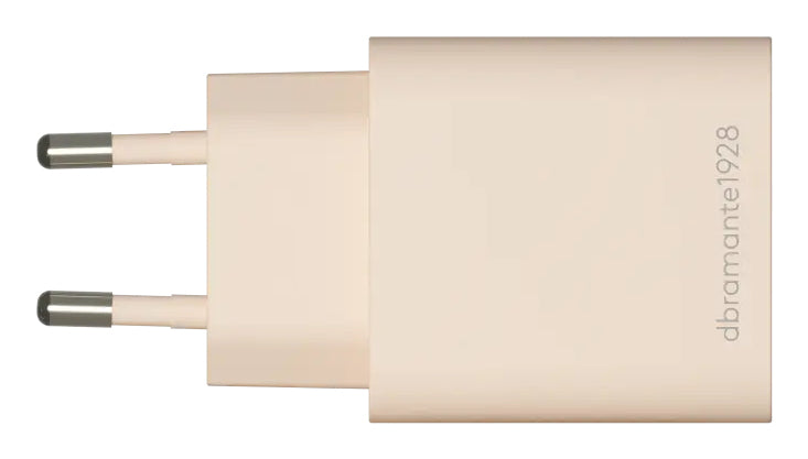 dbramante1928 CH18EUBE7204 USB Wandladegerät 28 W – USB-C×1, USB-A×1 – EU Stecker (Typ C), beige